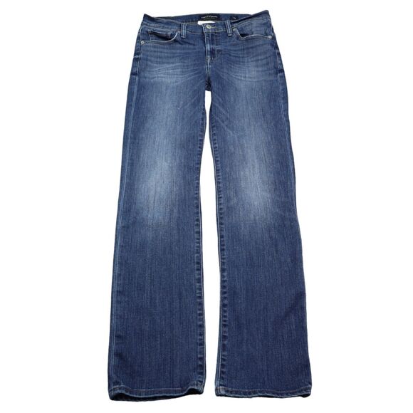 Lucky Brand Pants Womens 6 Blue Mid Rise Button Zip Brooke Straight Jeans - Picture 1 of 16